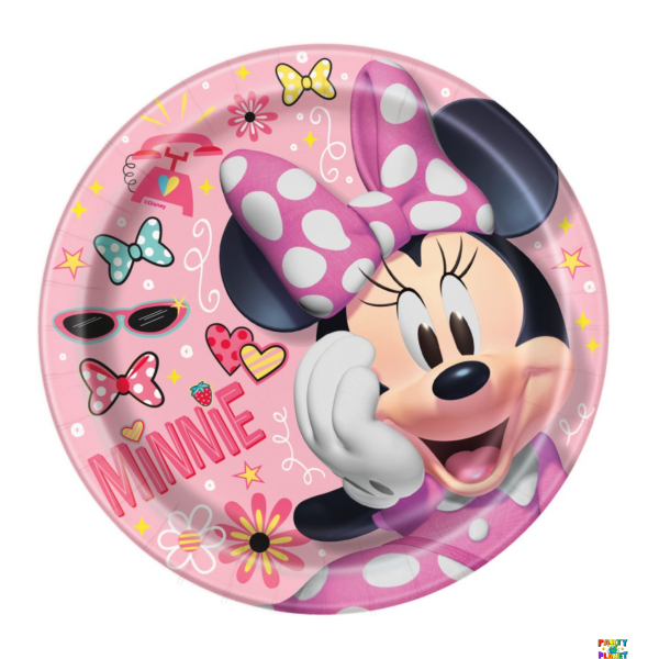 Disney Iconic Minnie Mouse Round 9" Dinner Plates 8ct