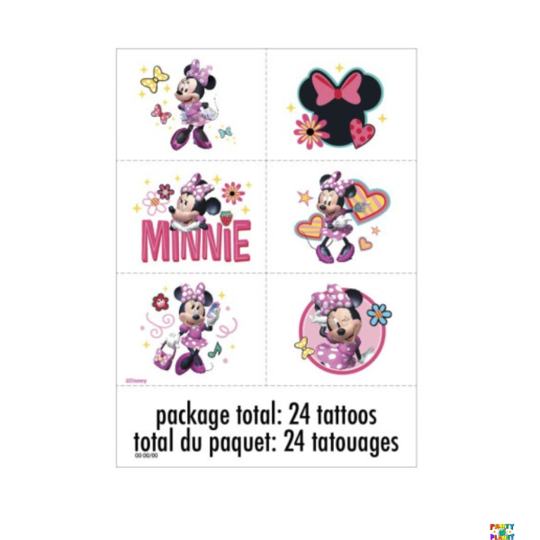 Disney Iconic Minnie Mouse Tattoos 24ct.