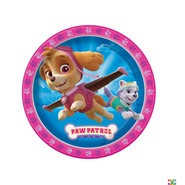 Paw Patrol Girl Round 9" Dinner Plates 8ct
