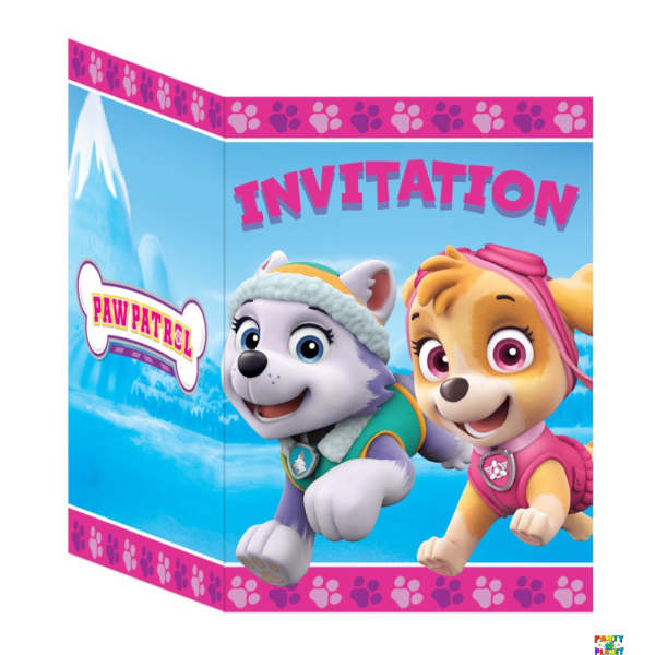 Paw Patrol Girl Invitations 8ct.
