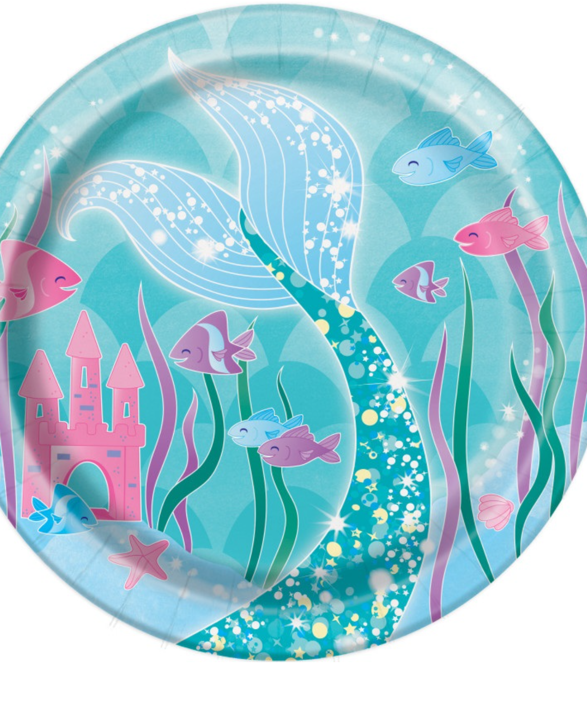 Mermaid Round 7" Dessert Plates 8ct.
