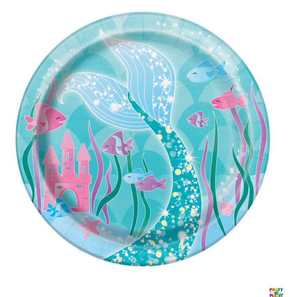 Mermaid Round 7" Dessert Plates 8ct.