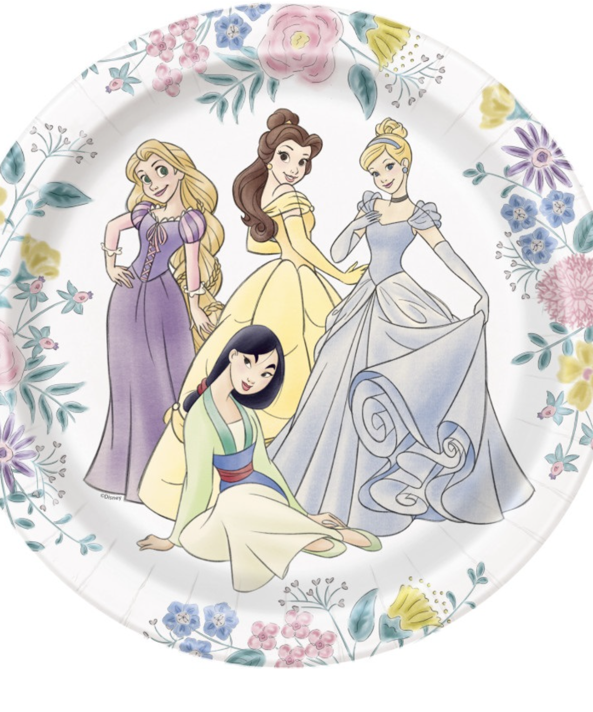 Disney Princess Round 7" Dessert Plates 8ct.
