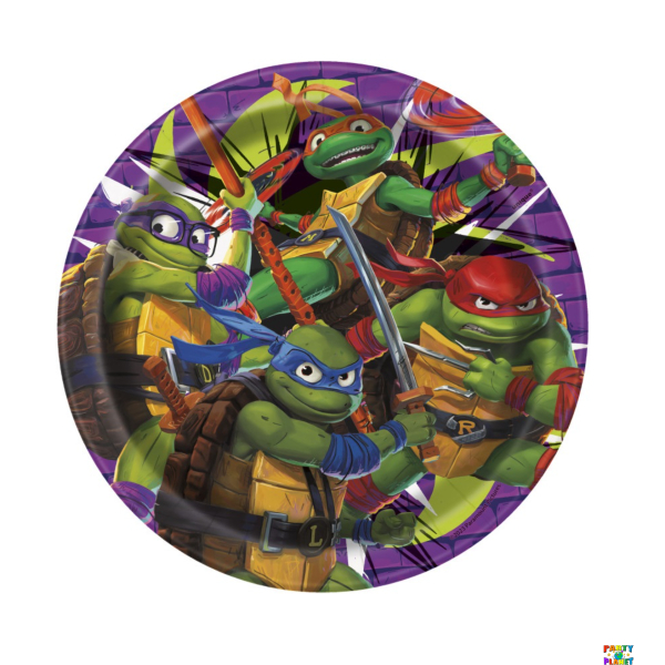 TMNT Mutant Mayhem Round 7" Dessert Plates 8ct.