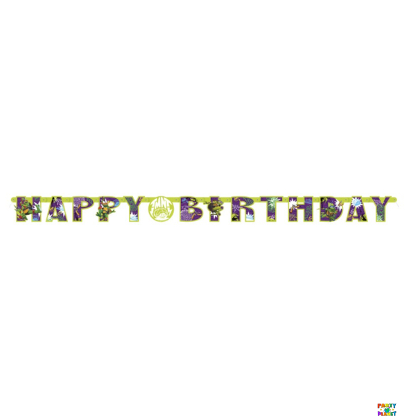 TMNT Mutant Mayhem "Happy Birthday" Jointed Banner