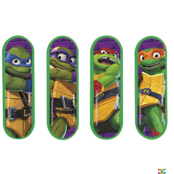 TMNT Mutant Mayhem Mini Skateboard Favors 4ct.