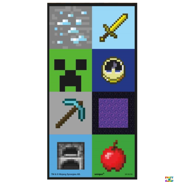 16CT MINECRAFT LENTI STICKER