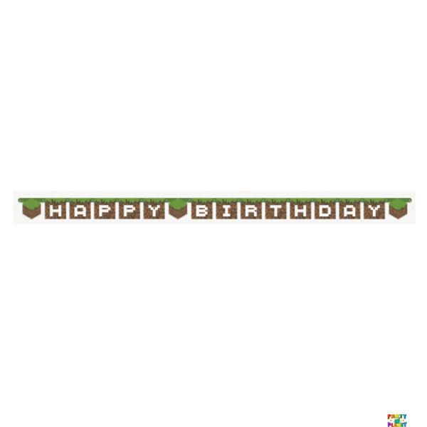 MINECRAFT LARGE JOINTED BANNER 8FT.