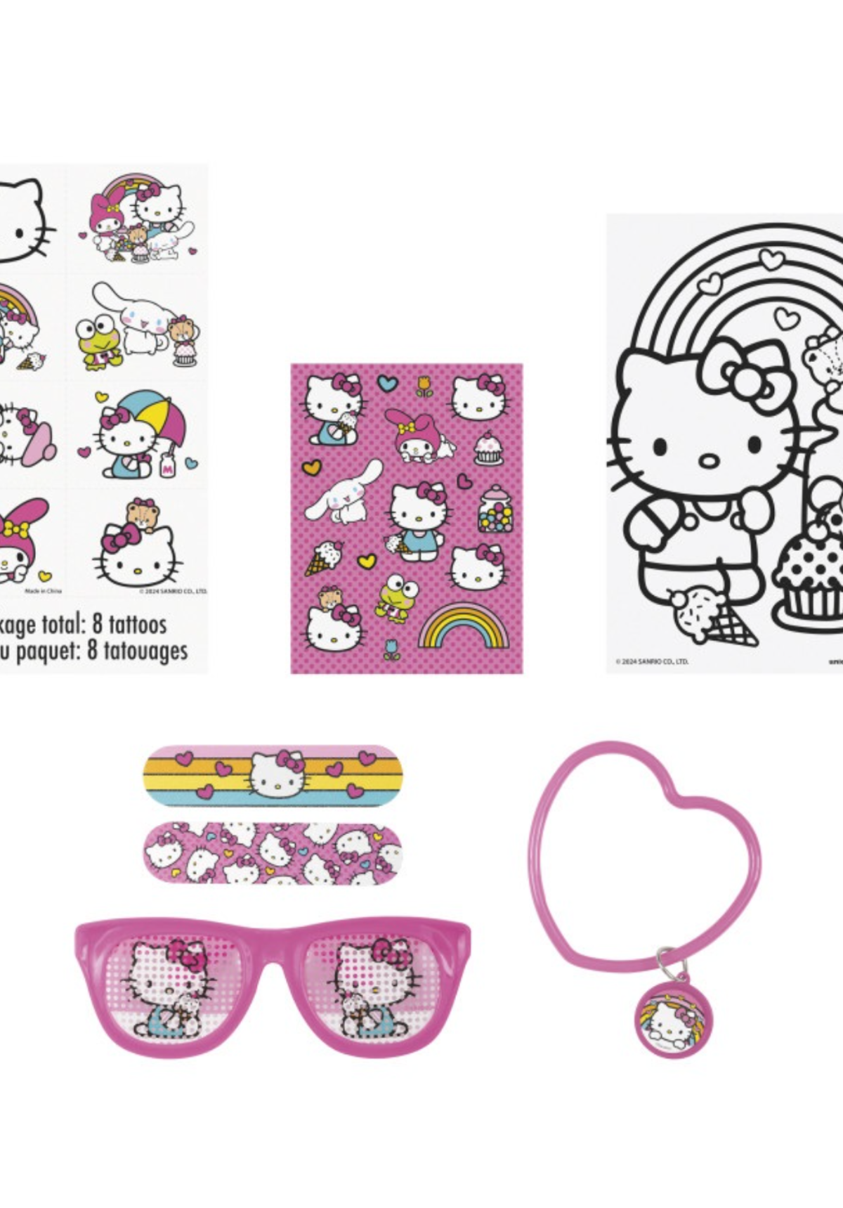 Hello Kitty & Friends 48pc Party Favor Set - Colorful & Fun