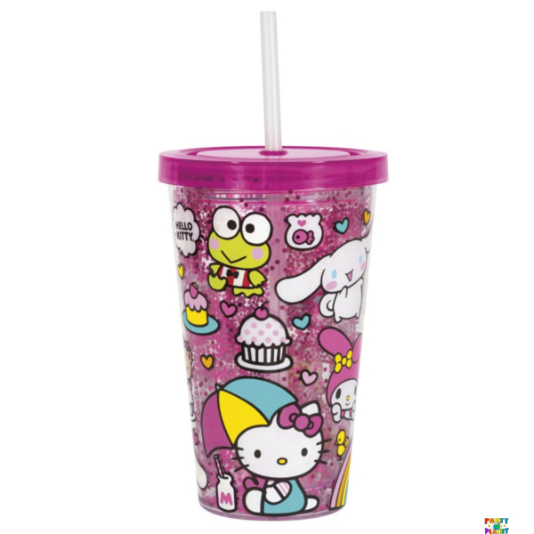 Hello Kitty 16oz Insulated Tumbler with Straw - Reusable
