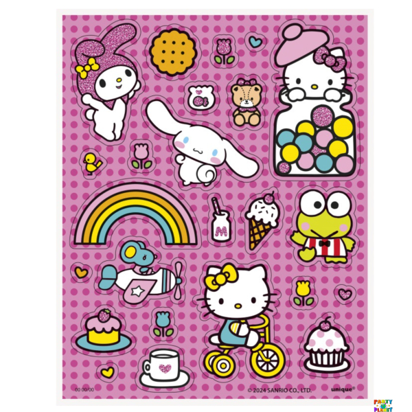 Hello Kitty & Friends 4-Pack Glitter Sticker Sheets