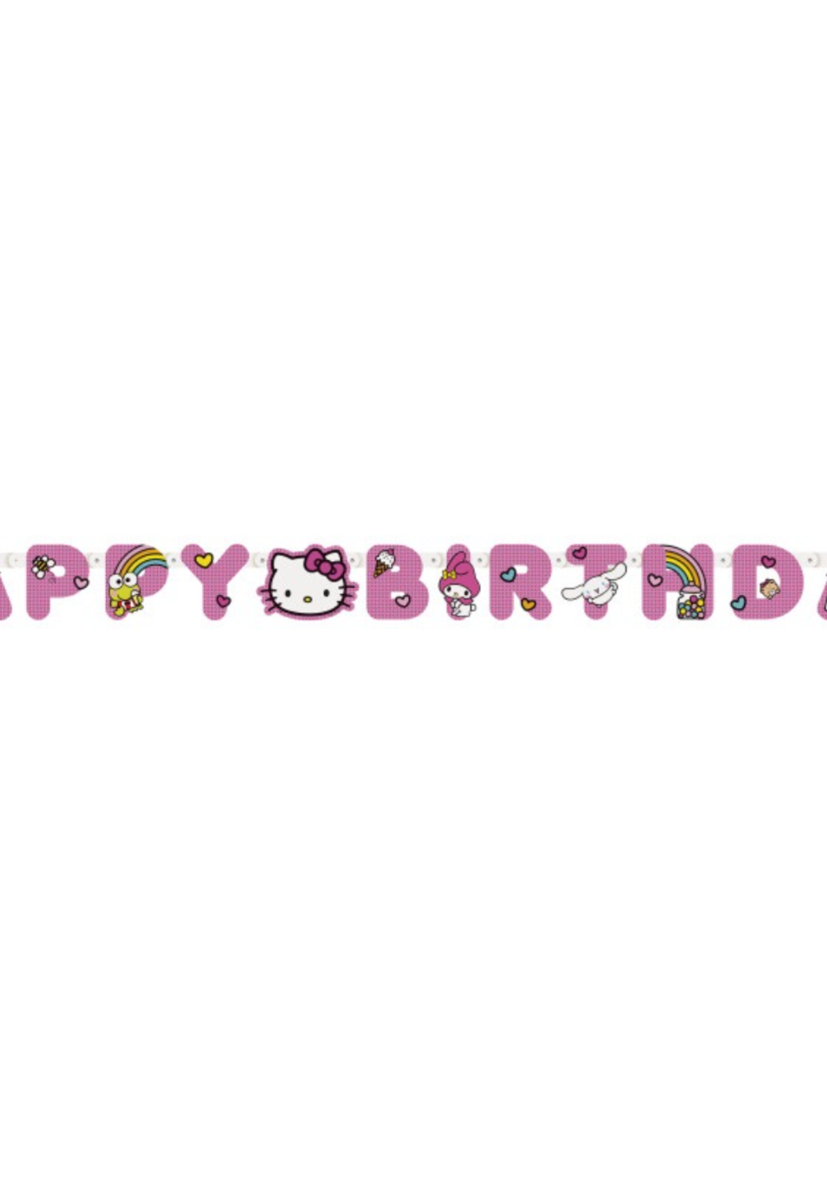 Hello Kitty & Friends 6.25ft Colorful Birthday Banner