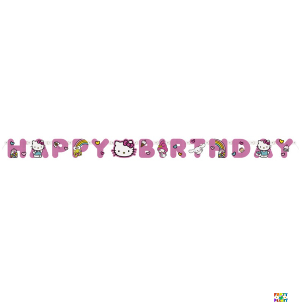 Hello Kitty & Friends 6.25ft Colorful Birthday Banner