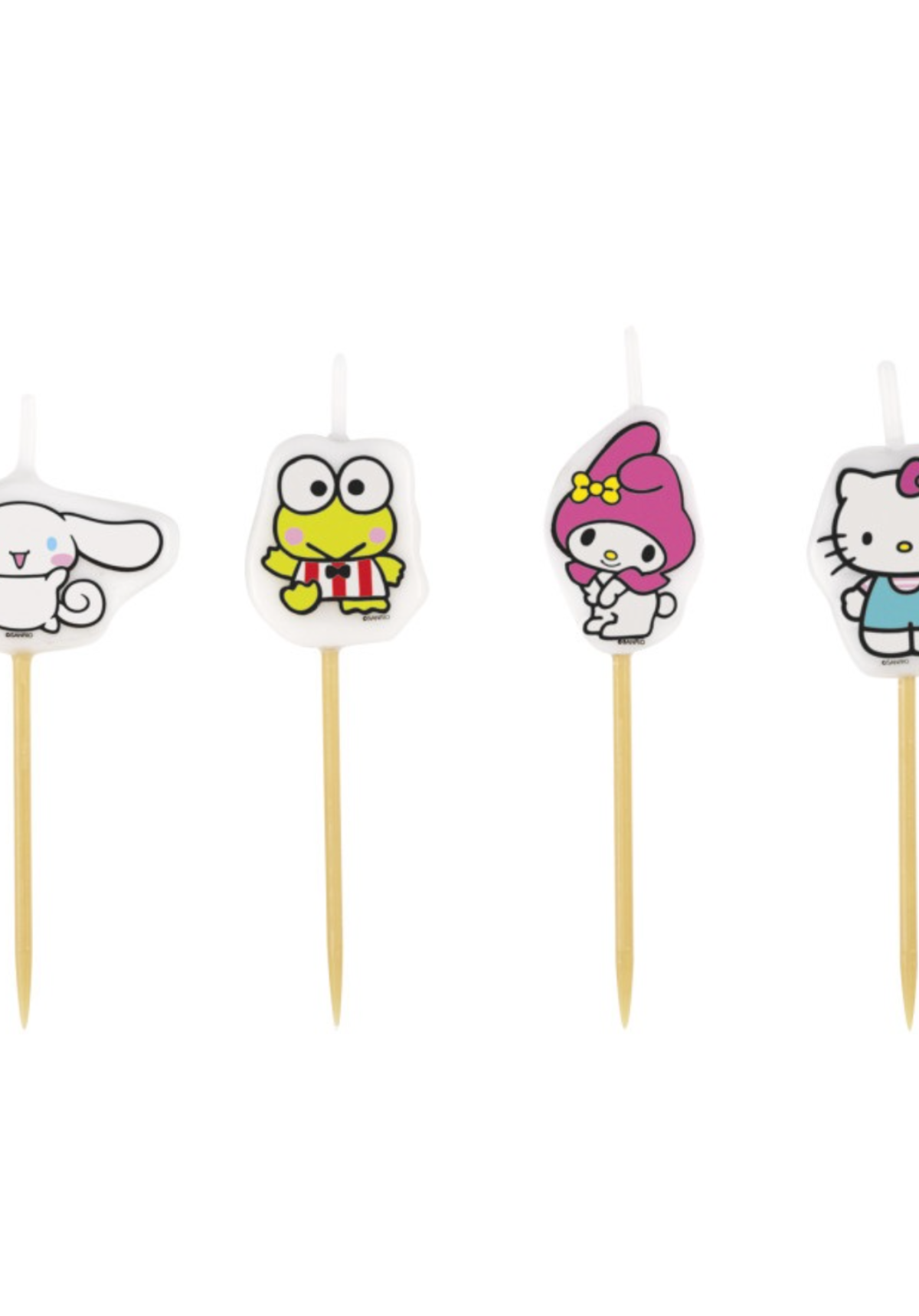 Hello Kitty & Friends Themed Pick Candles, 4-Pack