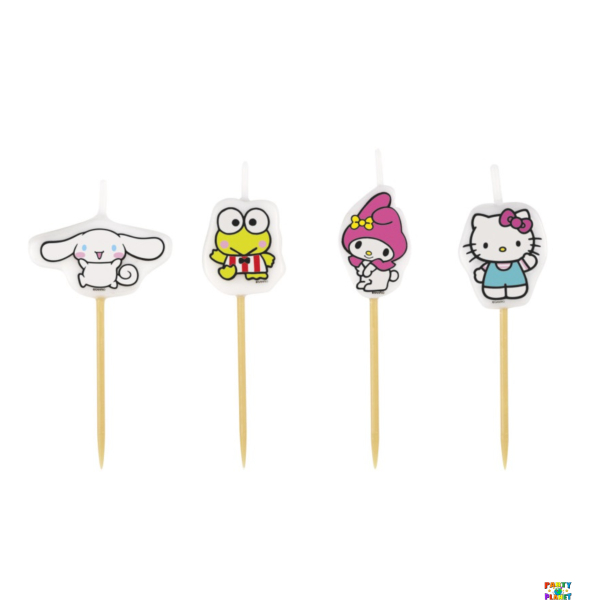 Hello Kitty & Friends Themed Pick Candles, 4-Pack