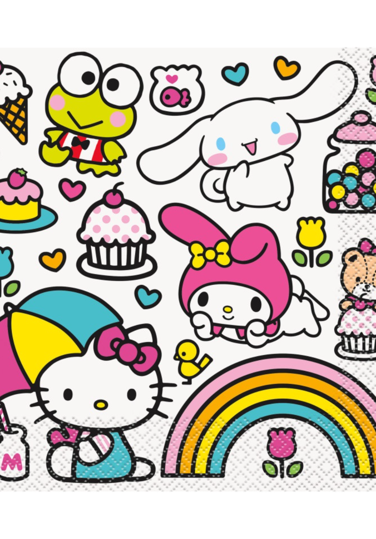 Hello Kitty & Friends 16-Pack Paper Luncheon Napkins