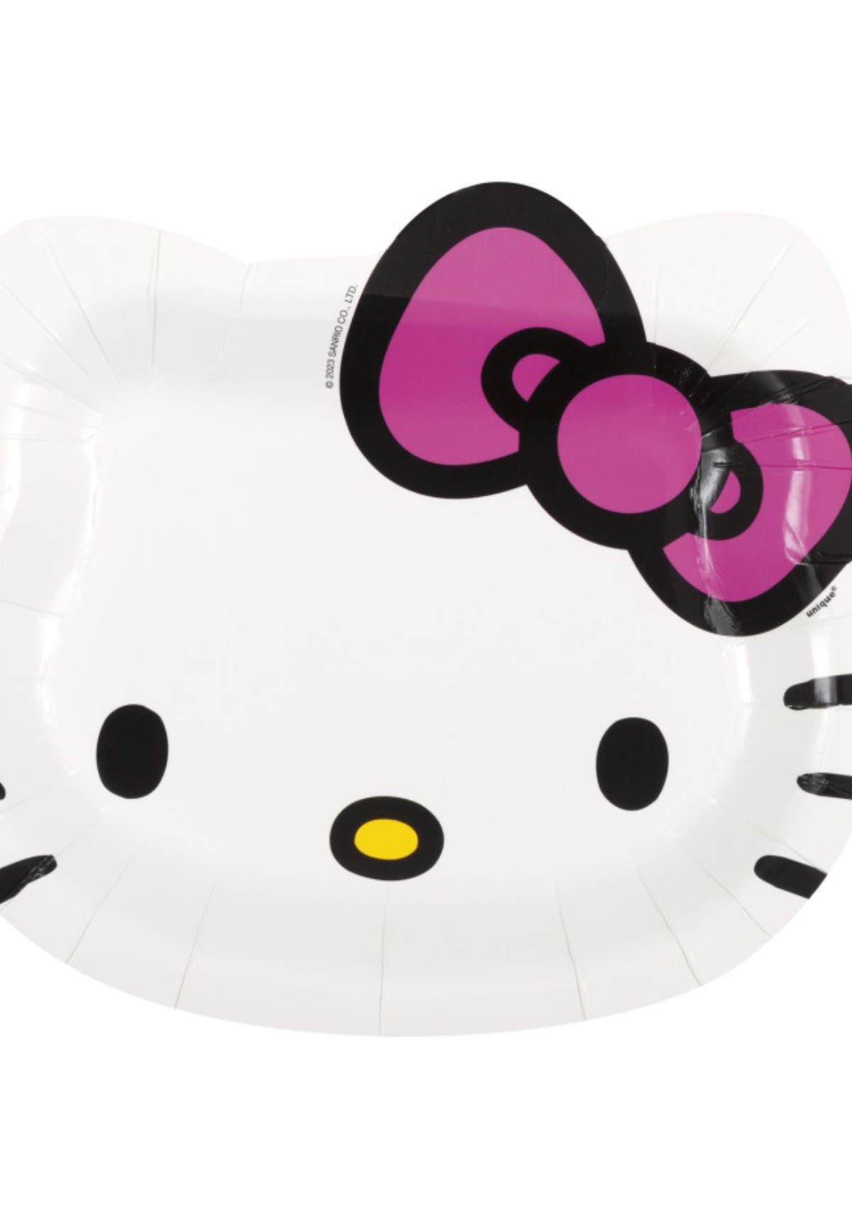 Hello Kitty & Friends 6"x7" Face-Shaped Paper Plates, 8-Pack