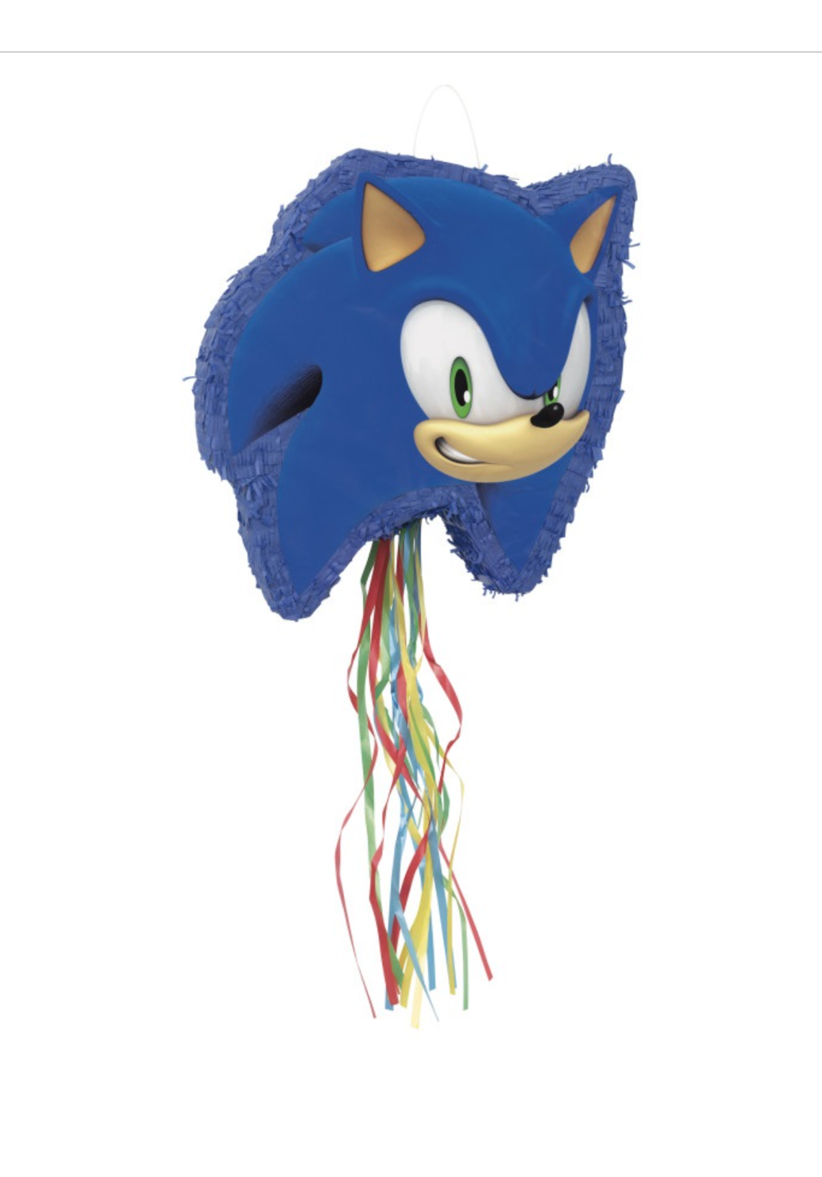 SONIC SHAPED DRUM PULL PINATA