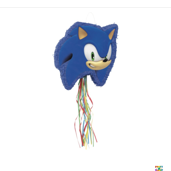 Large Sonic-Themed Drum Piñata - Durable & Colorful Party Fun