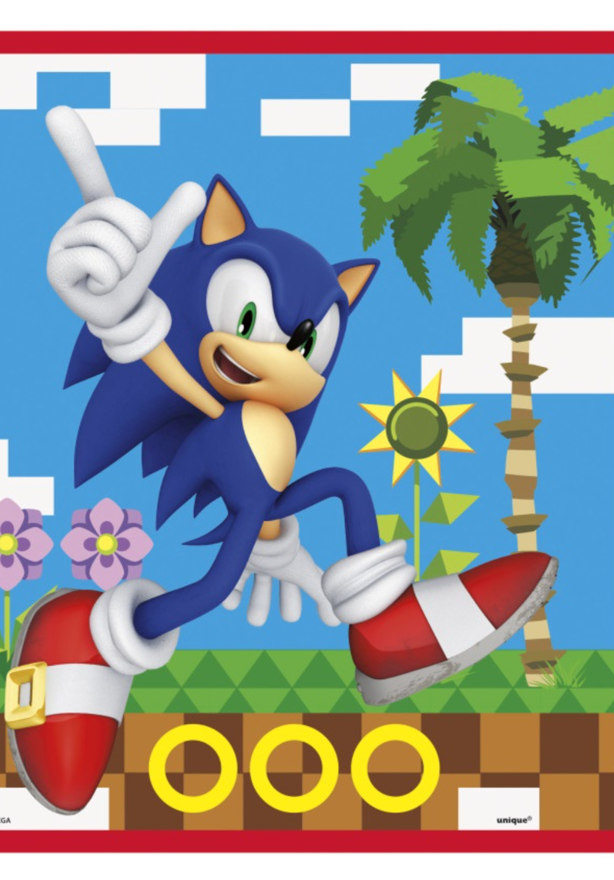 Sonic the Hedgehog Party Loot Bags - 8ct, Vibrant Blue
