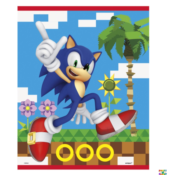 Sonic the Hedgehog Party Loot Bags - 8ct, Vibrant Blue