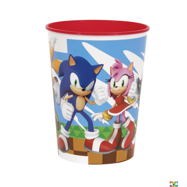Sonic the Hedgehog 16oz Blue Plastic Stadium Cup