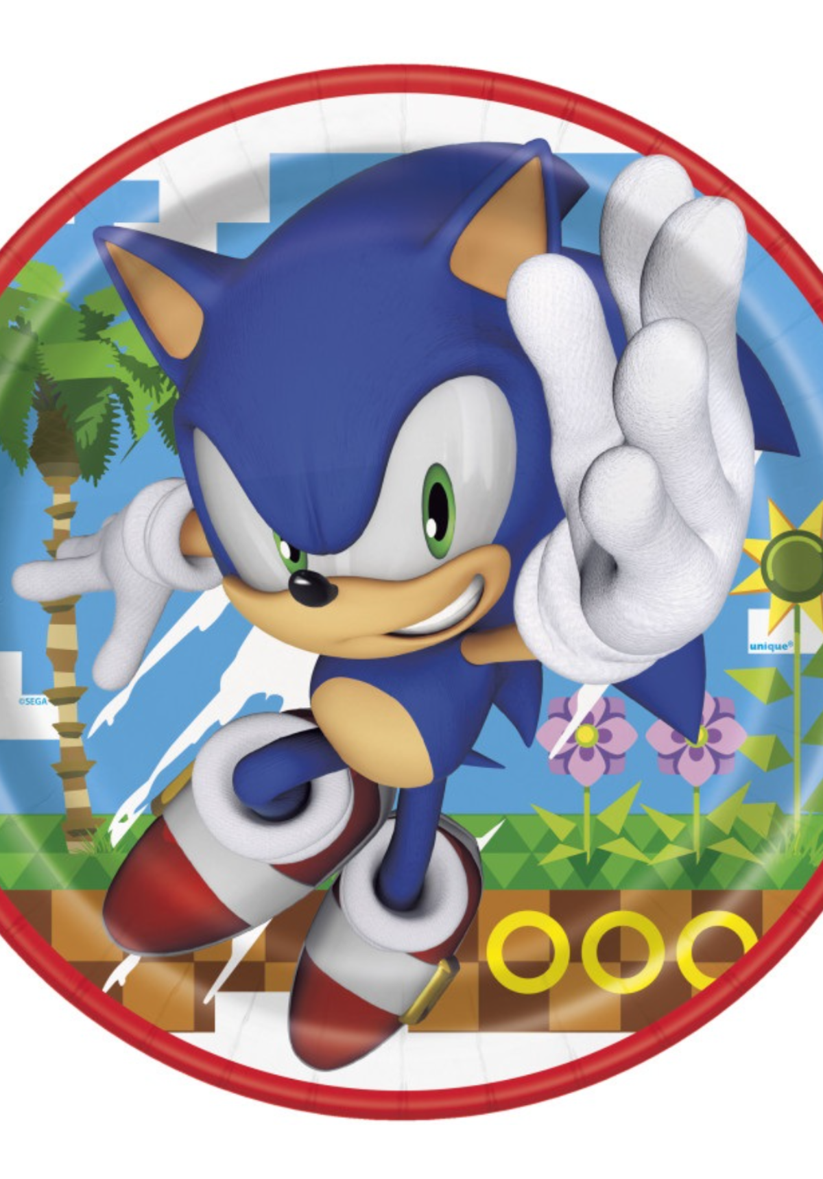 Sonic the Hedgehog Round 9" Dinner Plates 8ct.