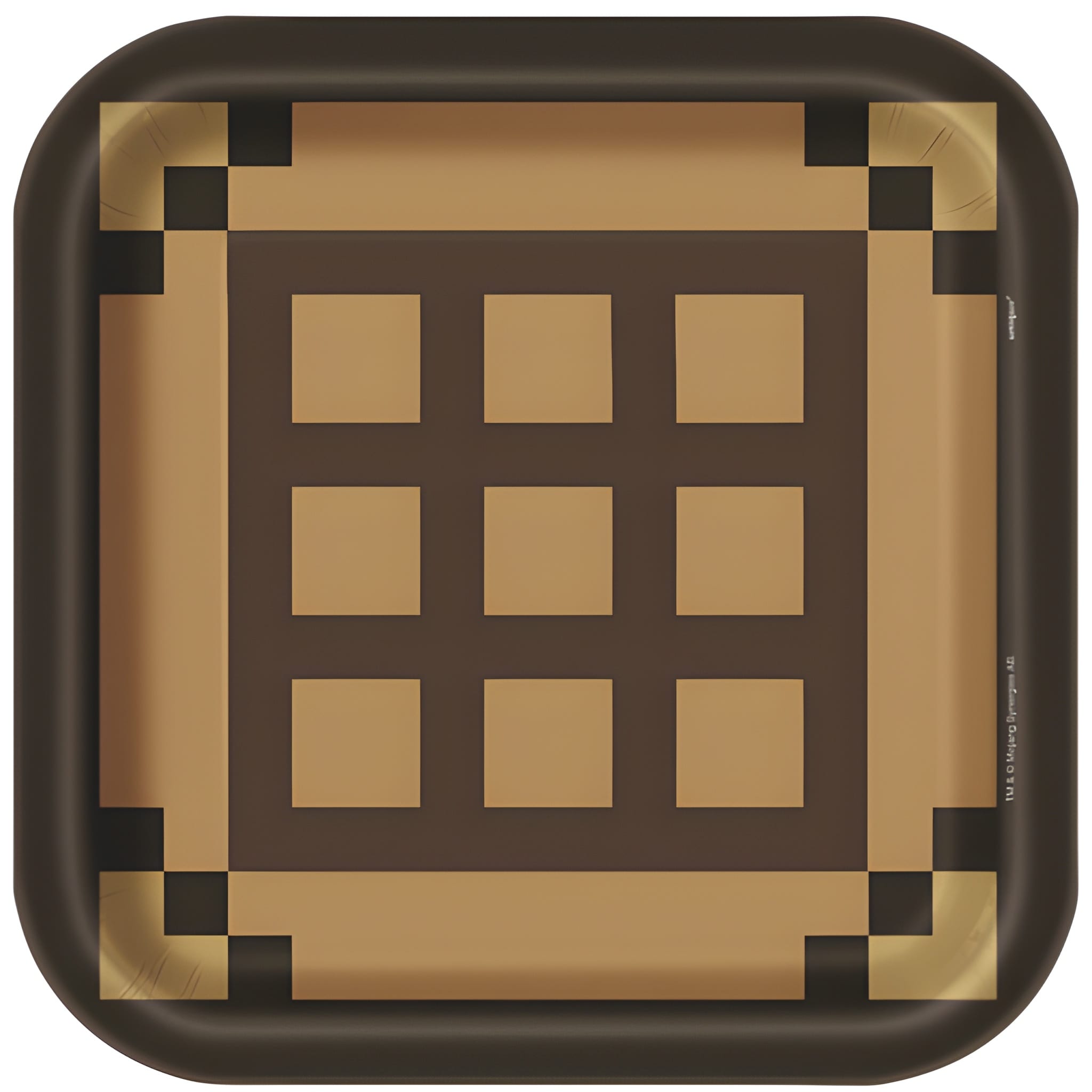 aodxcgb85lcktfq9wmnj-1.jpeg MINECRAFT 9" SQUARE PLATES 8CT. - Image 1