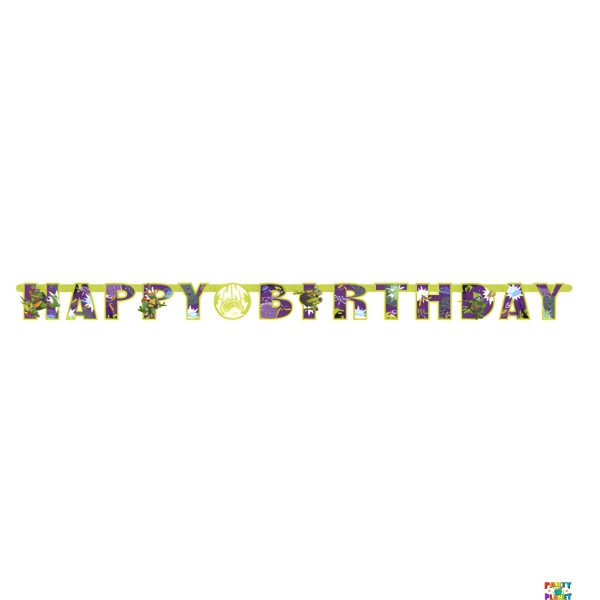 TMNT Mutant Mayhem "Happy Birthday" Jointed Banner