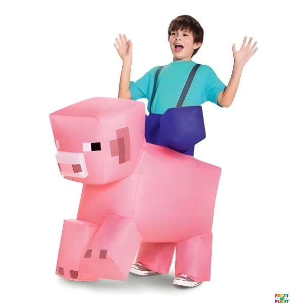 Minecraft Pig Ride-On Inflatable (Child)