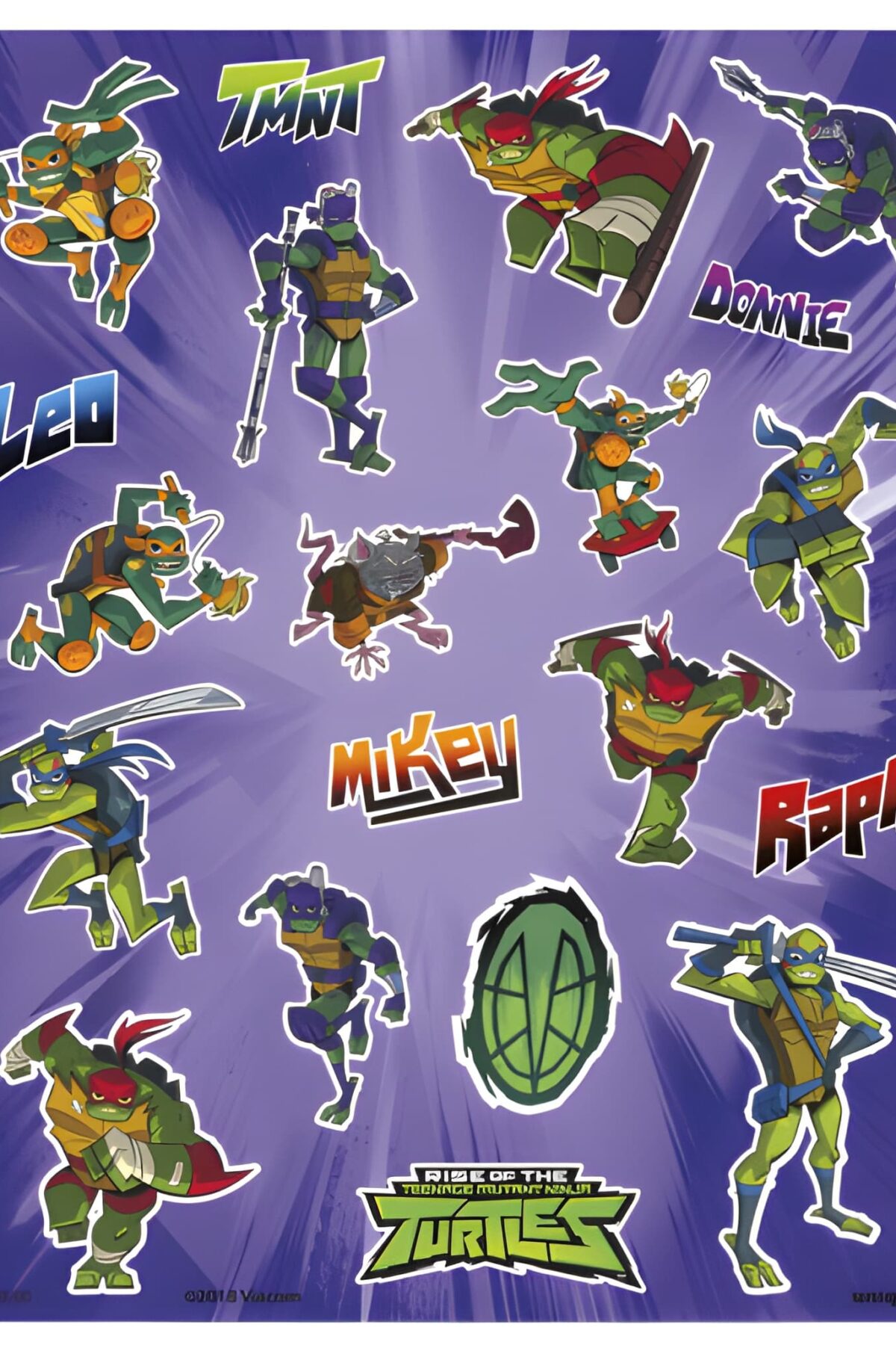 Rise of the TMNT Sticker Sheets 4ct.
