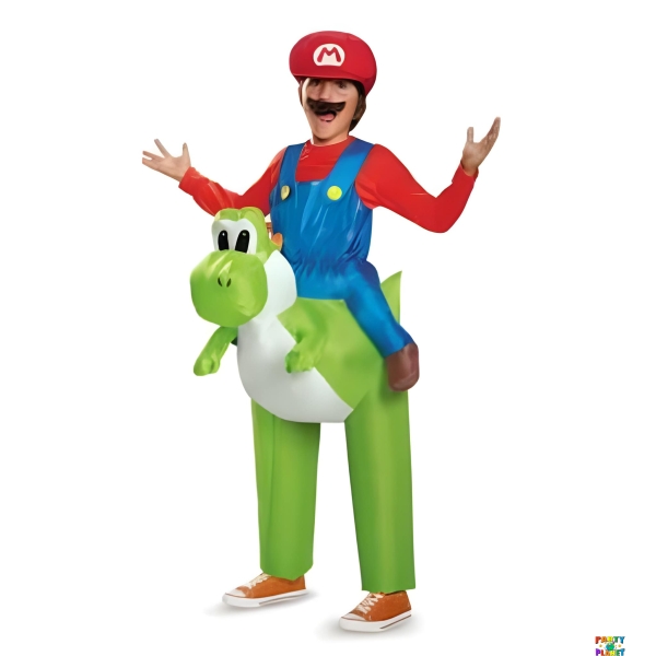 MARIO RIDING YOSHI INFLATABLE CHILD
