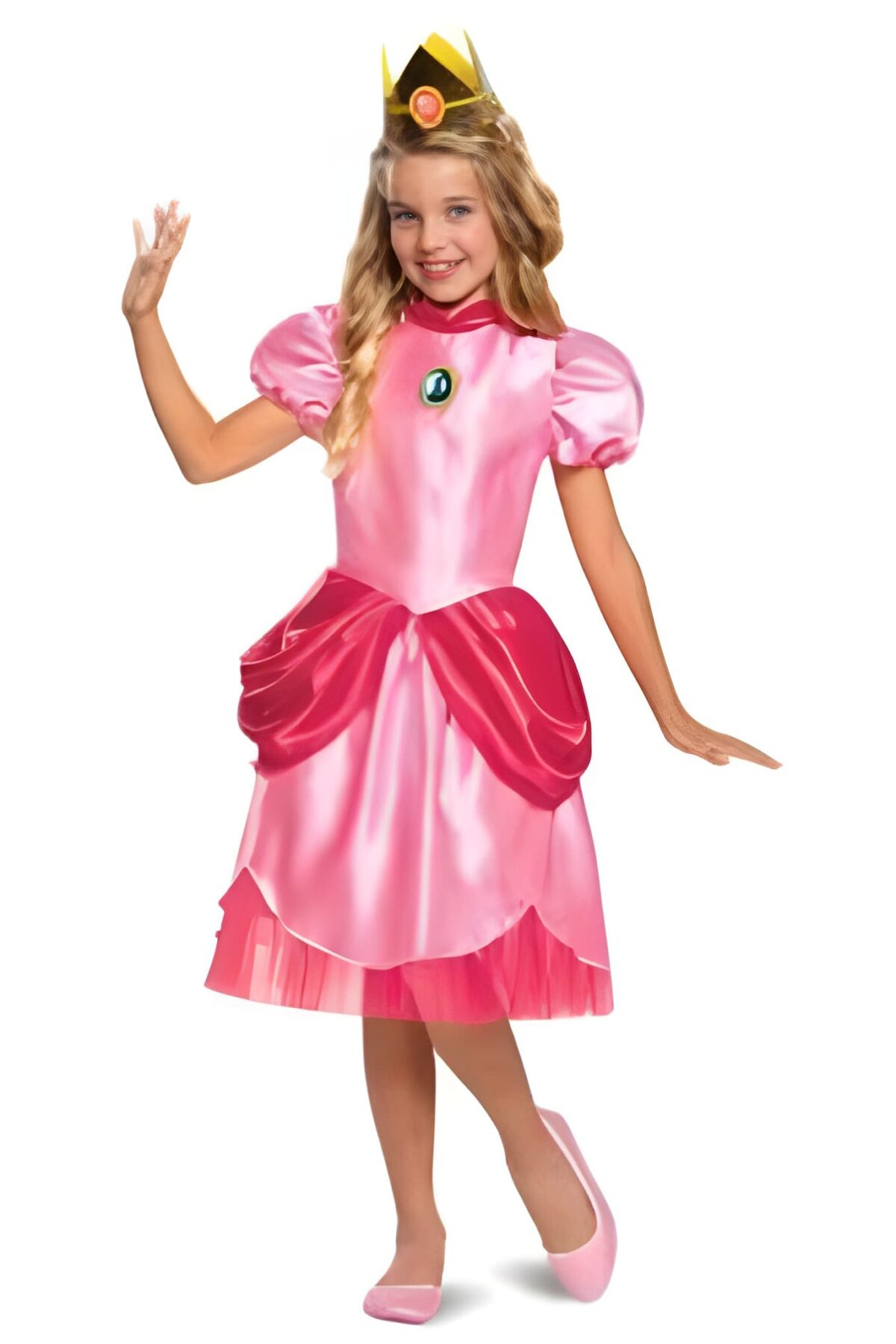 Princess Peach Classic Costume 7-8 Child