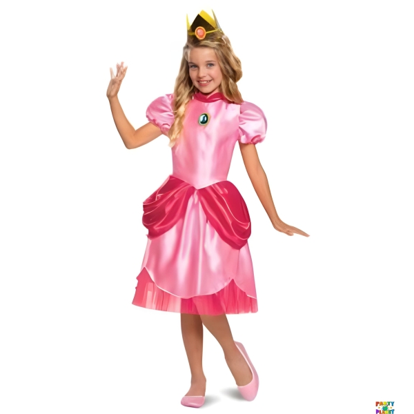 Princess Peach Classic Costume 7-8 Child