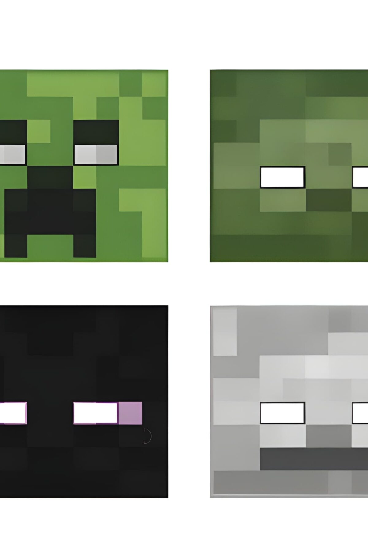 8CT MINECRAFT PAPER MASKS