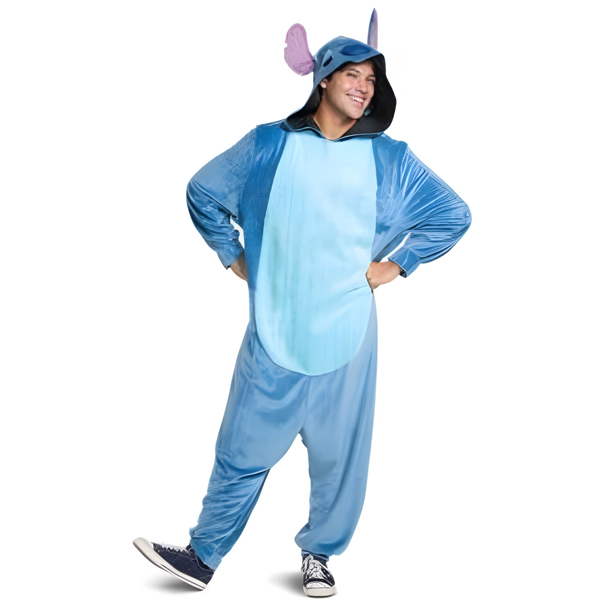 gu2onej7rheeu4rvala1-1.jpeg Stitch Deluxe Adult Costume - M 38 to 40 - Image 1