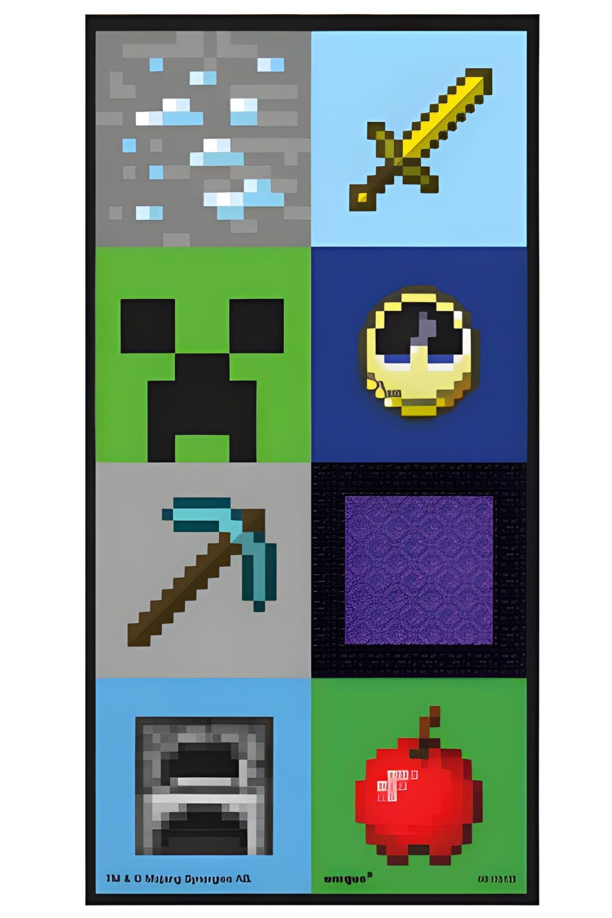 16CT MINECRAFT LENTI STICKER