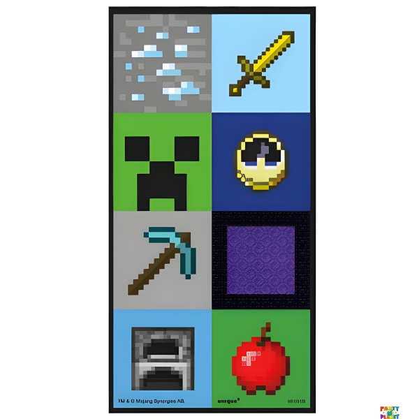16CT MINECRAFT LENTI STICKER
