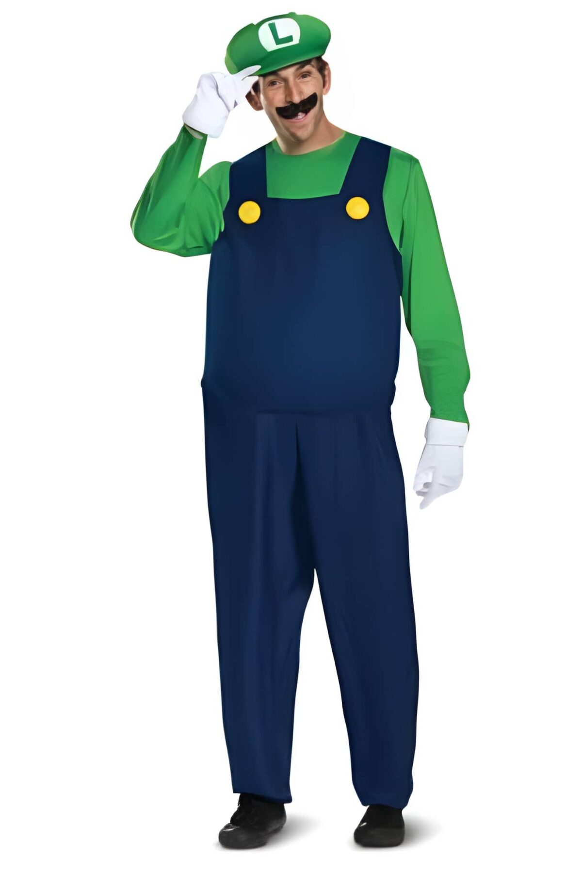 Luigi Deluxe Adult Costume Medium 38-40
