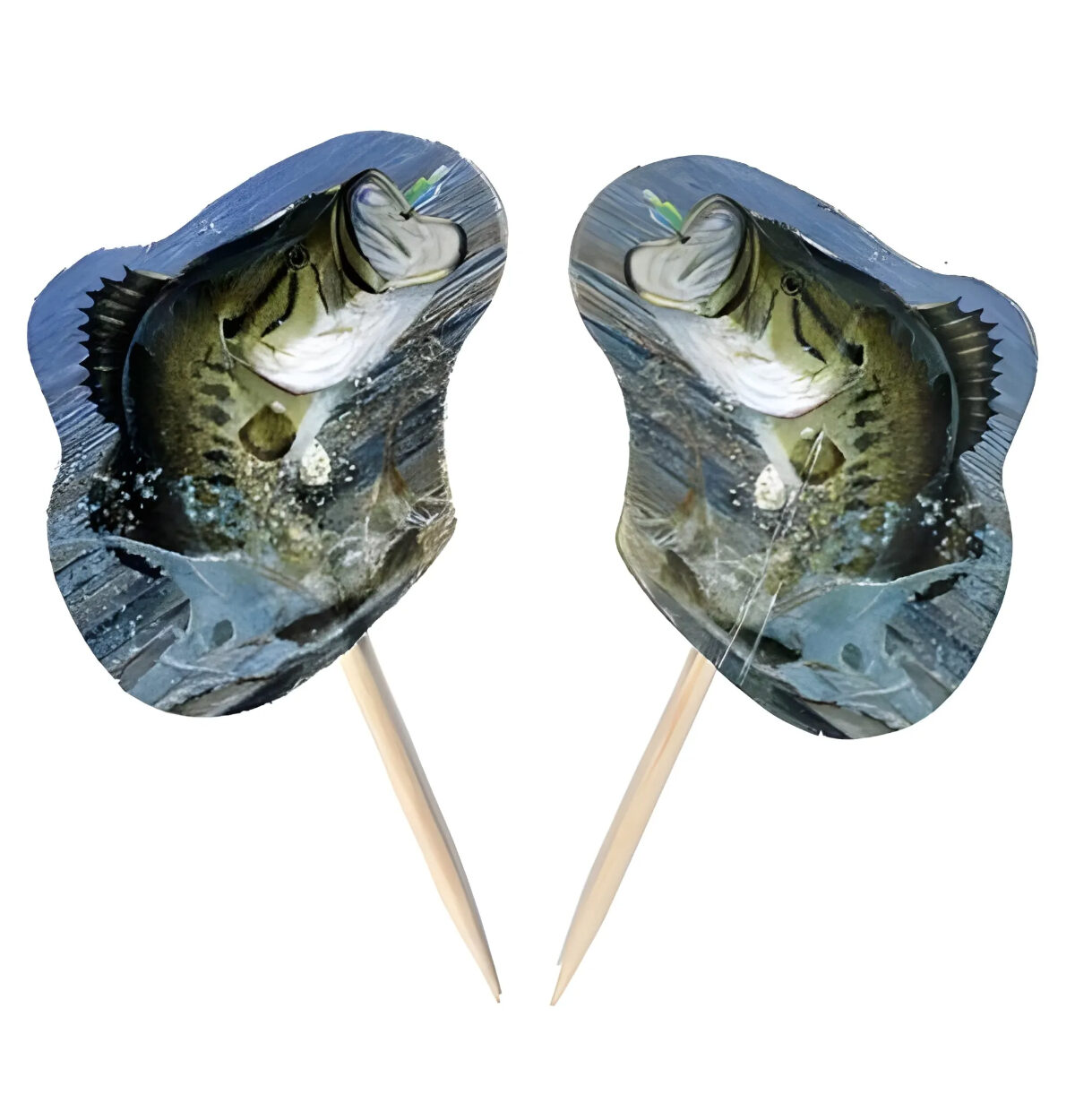 Gone Fishin' Party Picks - BASS -24PK.