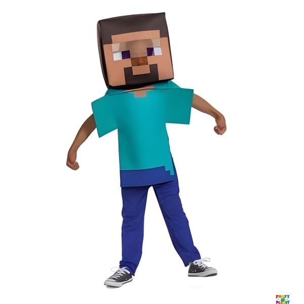 MINECRAFT STEVE DELUXE CHILD COSTUME L 10 TO 12