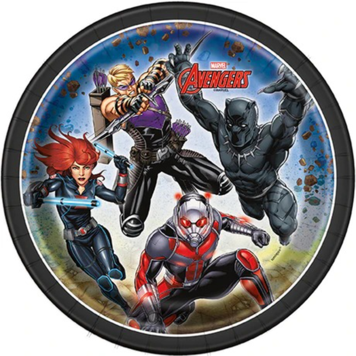 imgi_11_59704.jpg AVENGERS POWERS UNITE 7" PLATES 8CT - Image 1