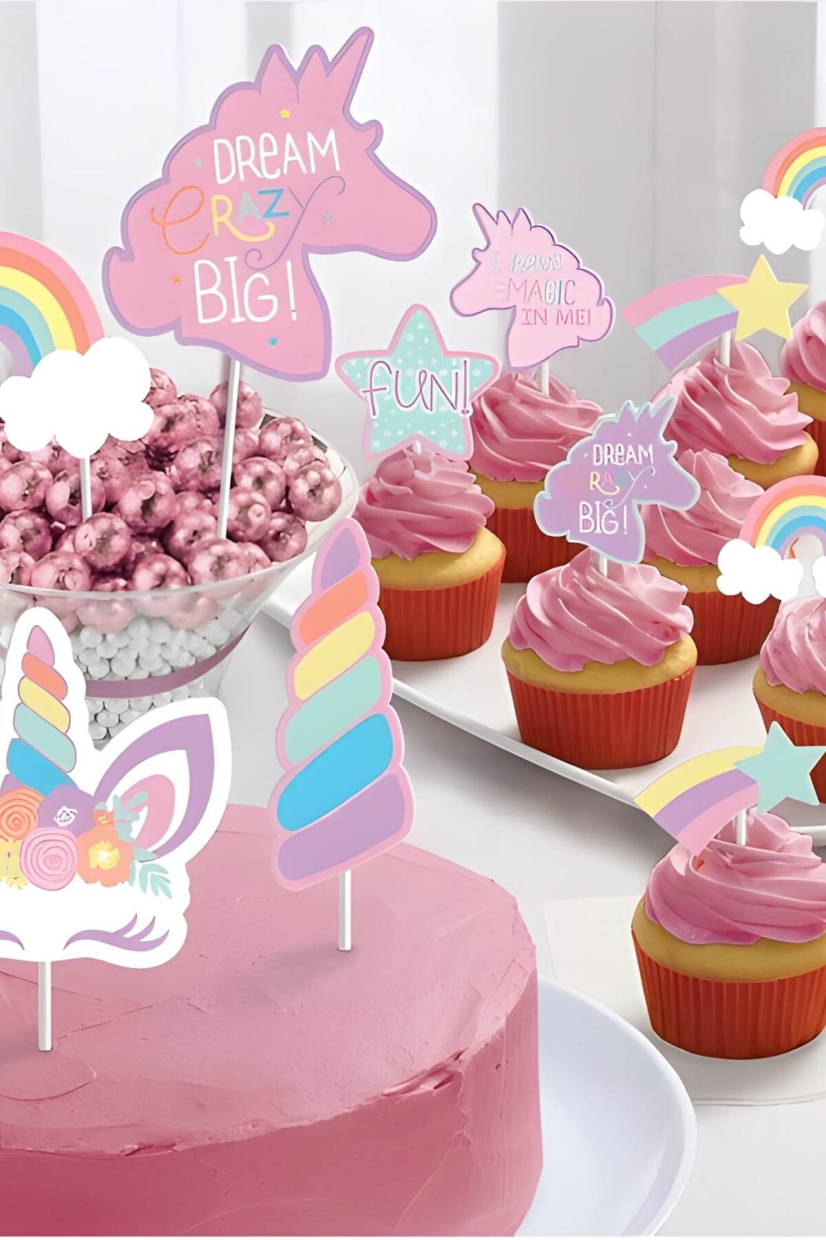 Unicorn Party Paper Topper Kit