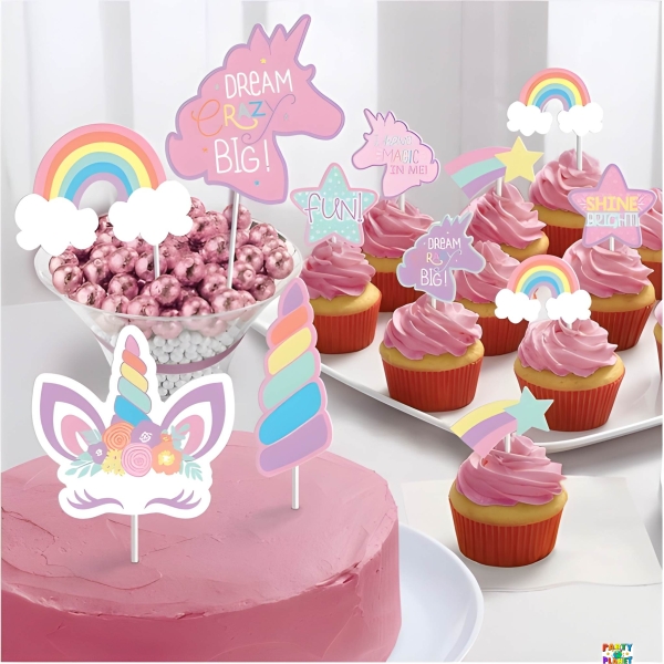 Unicorn Party Paper Topper Kit