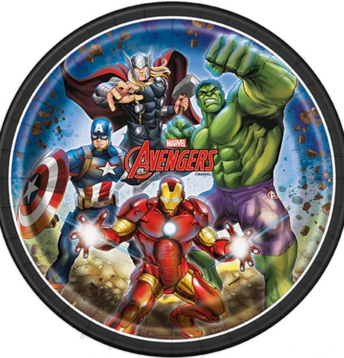 Avengers Round 9" Dinner Plates 8ct.