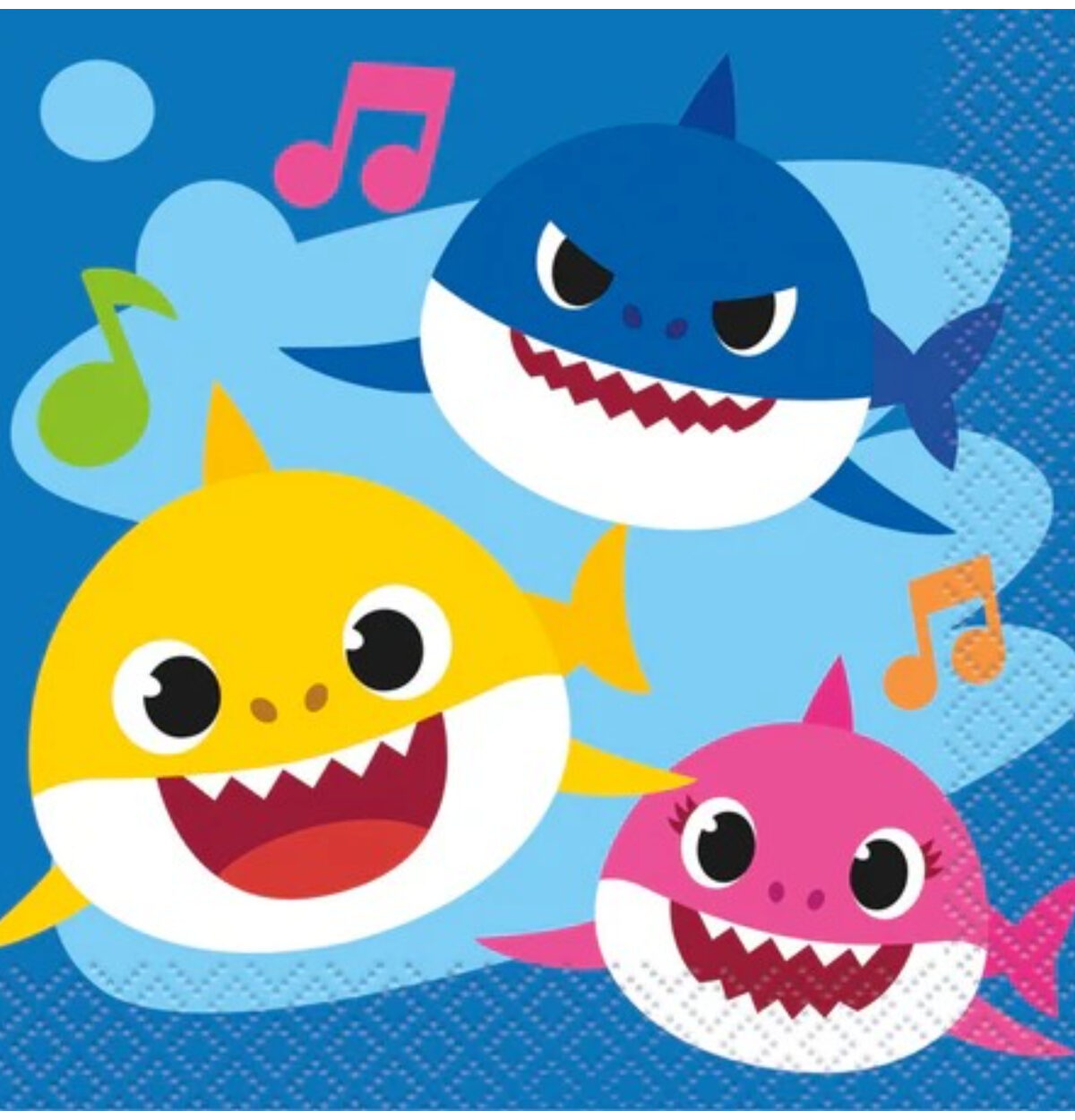 BABY SHARK BEVERAGE NAPKINS 16ct