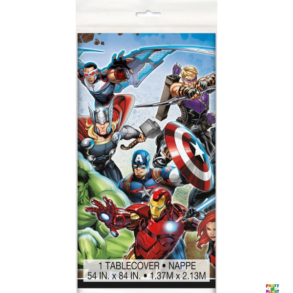 Avengers Rectangular Plastic Table Cover 54"x84"