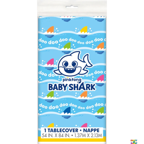 BABY SHARK PLASTIC TABLE COVER