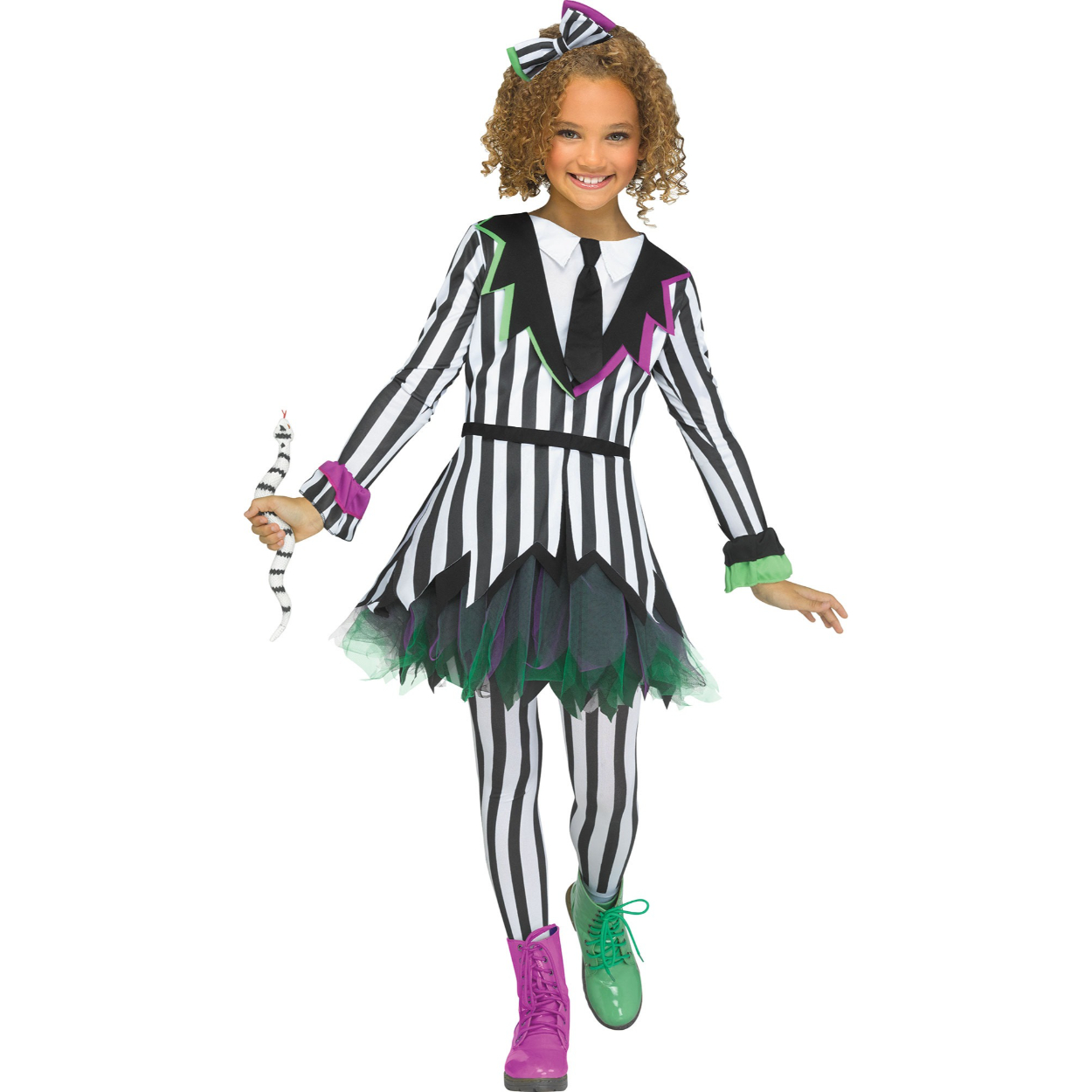 imgi_17_126862-front.jpg BEETLEJUICE Giddy Ghostie Child Costume Large - Image 1