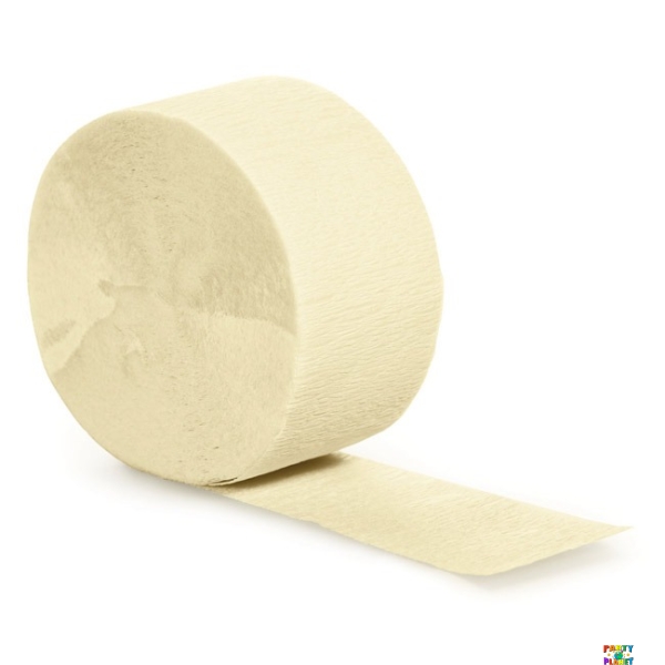 French Vanilla 81ft Crepe Streamer